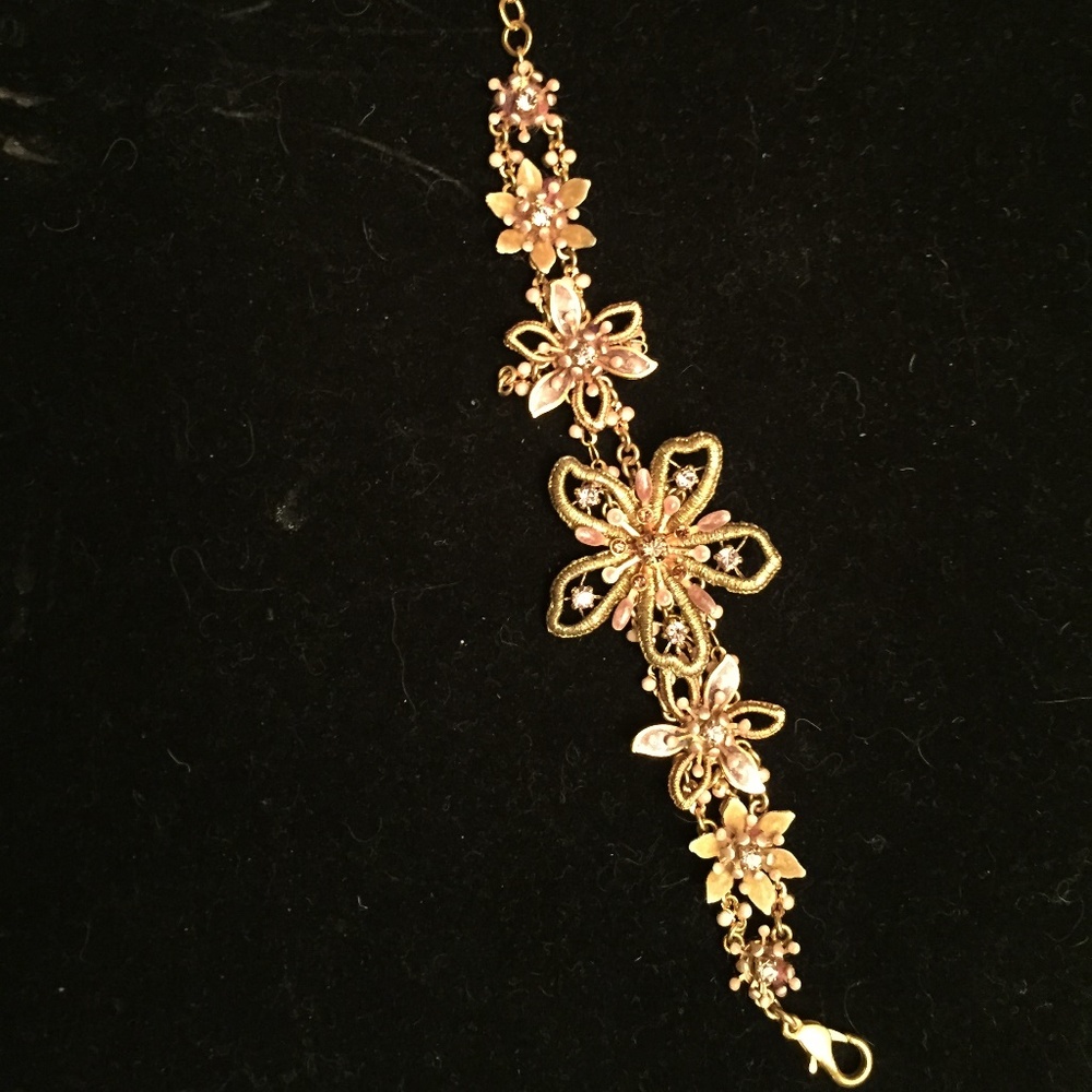 Satellite Gold Tone  Bracelet